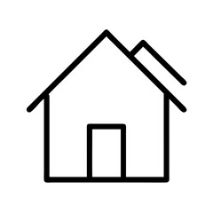 house icon, house line art - simple line art of house, perfect for house logos and icons and themed design 
