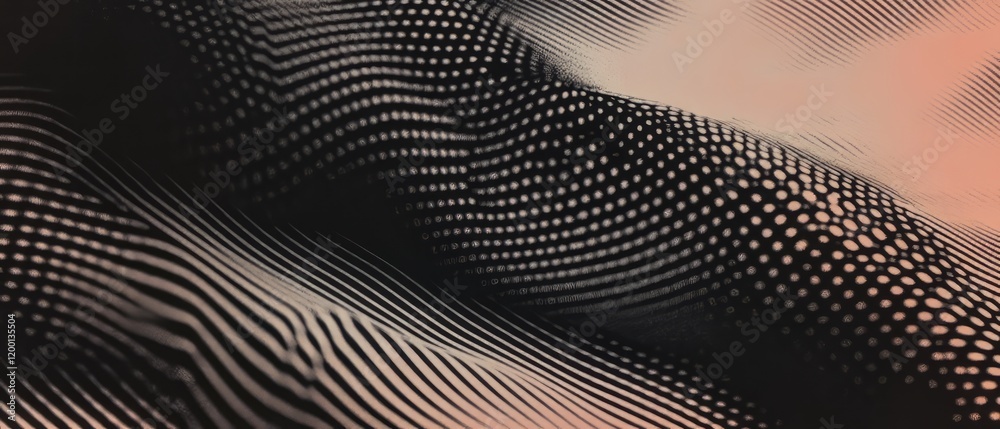 Leinwandbilder detailed view of textured ink dots and halftone pattern showcasing unique printing effects