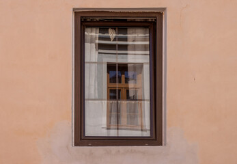 Window with reflection, Zabreh, Czech republic