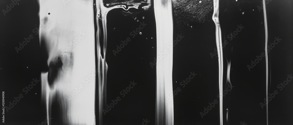 Fototapete texture of roller marks and vertical lines with uneven ink on a solid background