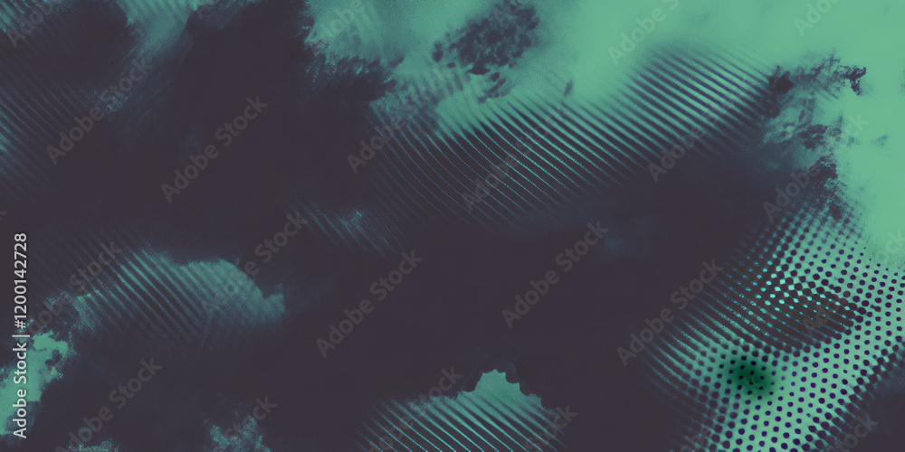 Aufkleber Halftone texture pattern in a contrasting color scheme showcasing depth and detail