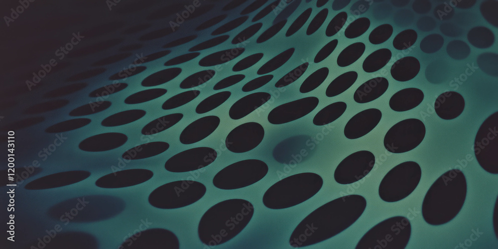 Aufkleber Halftone texture with flowing patterns and gradients in a dark and moody setting