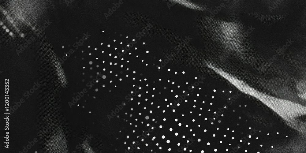 Aufkleber grunge halftone texture with fading dots on a dark background