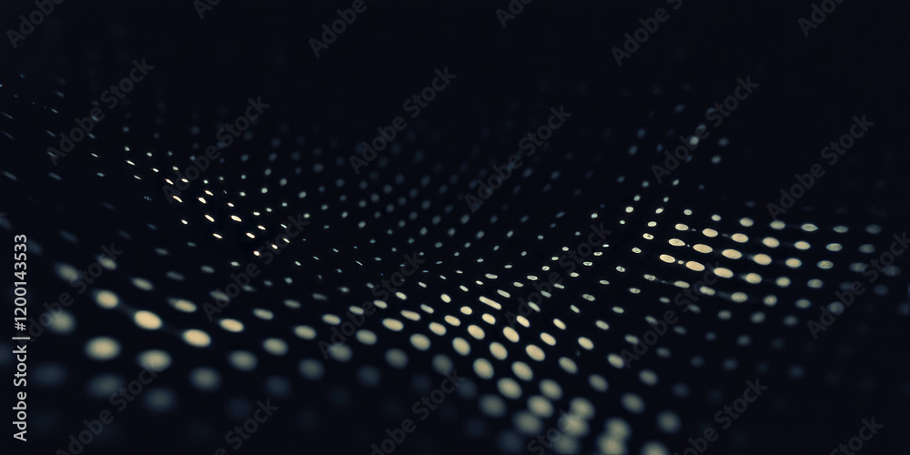 Aufkleber Grunge halftone texture overlay with dots creating a structured pattern on black background