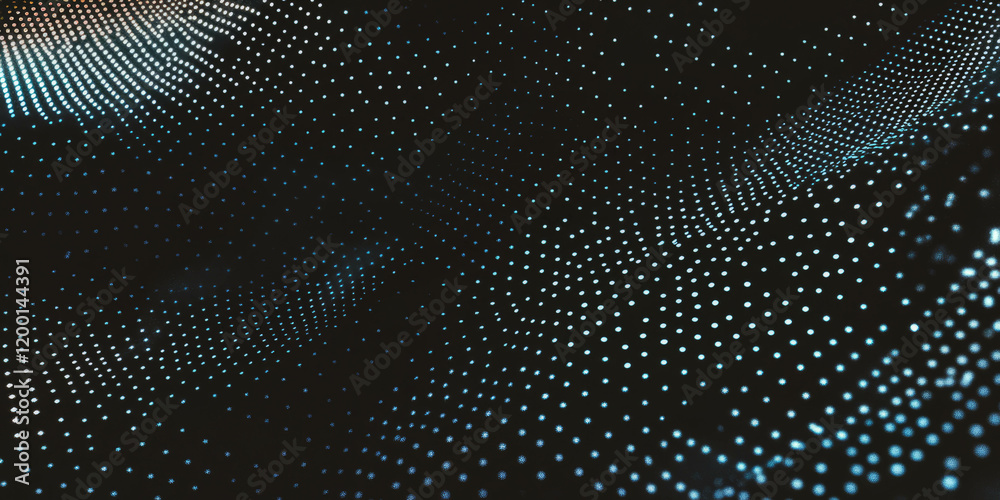 Aufkleber grunge halftone texture with soft contrast and light dots against dark background
