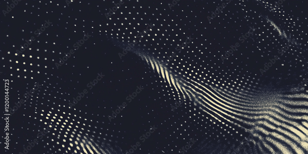 Poster detailed texture featuring grunge halftone patterns with a vintage look against a dark backdrop