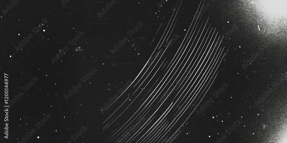 Aufkleber Grunge halftone texture with black background and subtle integration of elements
