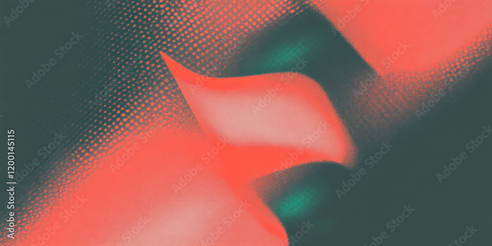 Poster unique grunge halftone overlay texture with colorful integration against a dark background