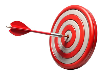 red dart hitting target