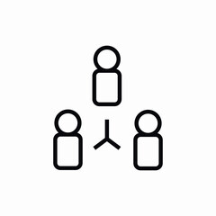 Team people icon vector sign
