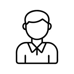 Obraz premium man icon, man line art - simple line art of man, perfect for man logos and icons and themed design 