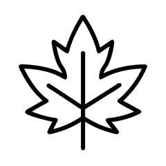 maple leaf icon, maple leaf line art - simple line art of maple leaf, perfect for maple leaf logos and icons and themed design 