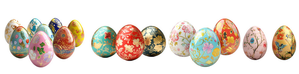 PNG Easter Egg Isolated White Background