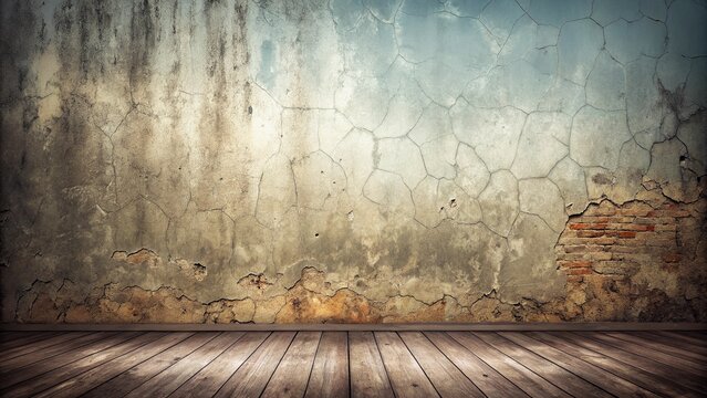 Alter Hintergrund mit Rissen - Betan Wand alt und verwittert
