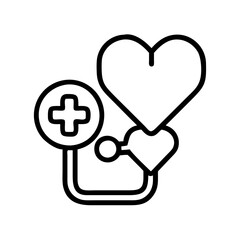 Obraz premium medical icon, medical line art - simple line art of medical, perfect for medical logos and icons and themed design 