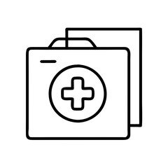 Obraz premium medical icon, medical line art - simple line art of medical, perfect for medical logos and icons and themed design 