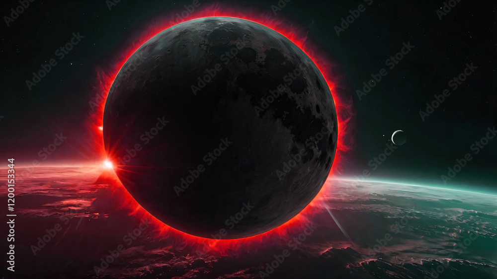 Canvas Prints science concept background with planet on space