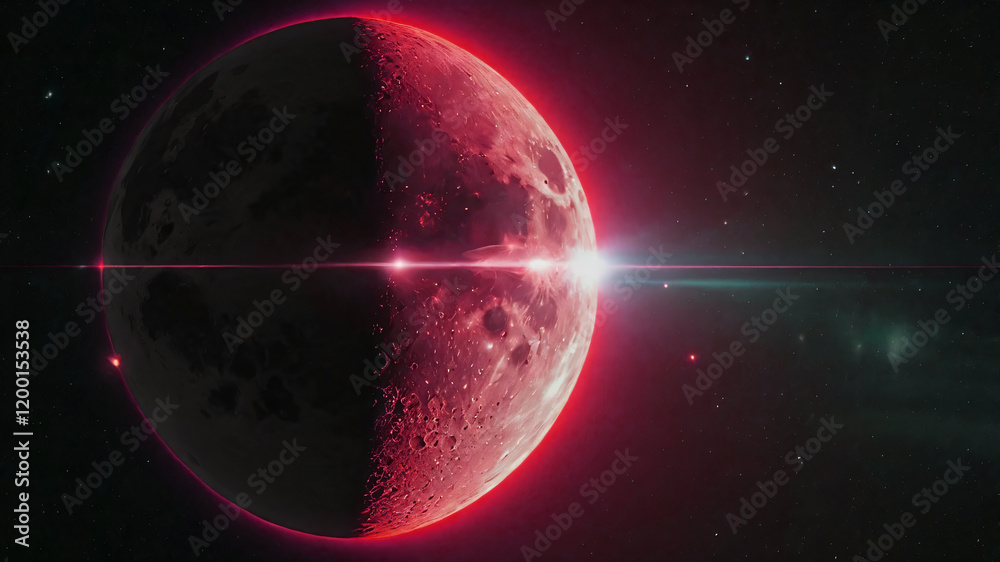 Canvas Prints science concept background with planet on space