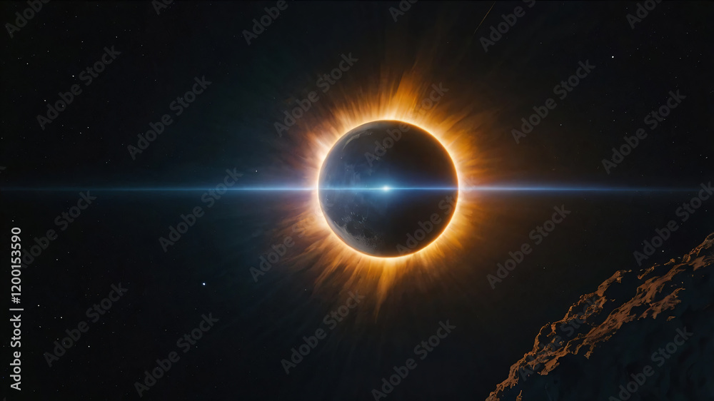 Canvas Prints science concept background with planet on space
