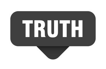 truth sticker. truth sign on transparent background