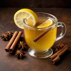 Hot Toddy with Lemon, Honey, and Spices