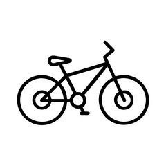 mountain bike icon, mountain bike line art - simple line art of mountain bike, perfect for mountain bike logos and icons and themed design 