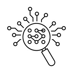 Pattern Recognition – Magnifying Glass Representing AI’s Ability to Detect Trends