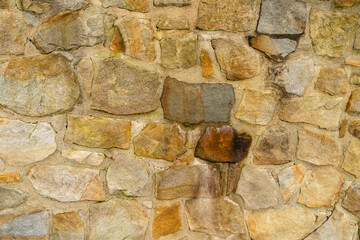 Rock elements building the wall as texture.