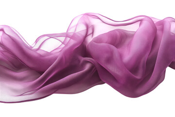 Delicate purple fabric flows gracefully, showcasing its soft texture and vibrant hue, perfect for various creative uses
