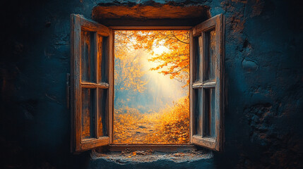 An open window with a gentle breeze flowing through, representing freedom and possibility, with a modern blurred background and space for captions, evoking a sense of peace and clarity.
