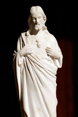 Basilica of the visitation. Sacred Heart of Jesus. Sculpture in sacristy. Annecy.  France.