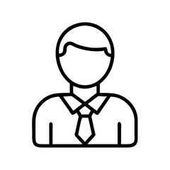 Obraz premium person icon, person line art - simple line art of person, perfect for person logos and icons and themed design 