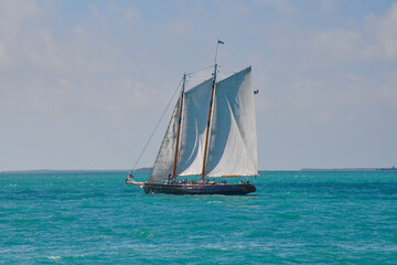 Fototapeta premium yacht in the sea