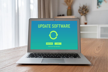 Software update on computer for modish version of device software upgrade