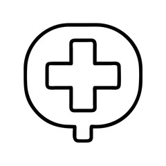  cross icon, cross line art - simple line art of cross, perfect for cross logos and icons and themed design 