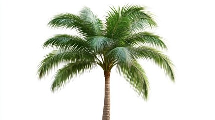 Majestic Palm Tree in Vivid Green Hues