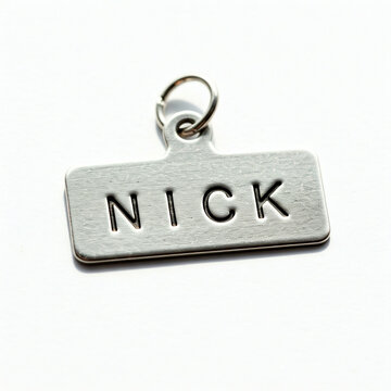 Personalized Nickname Silver Nameplate