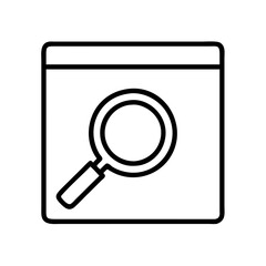 search icon, search line art - simple line art of search, perfect for search logos and icons and themed design 