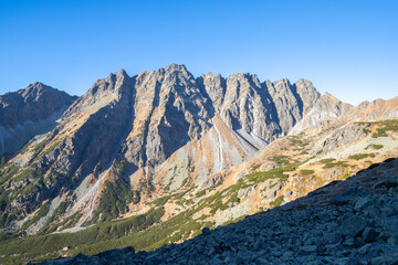 High Tatras - Slovakia - The the look to Satan peak in the morning light.
