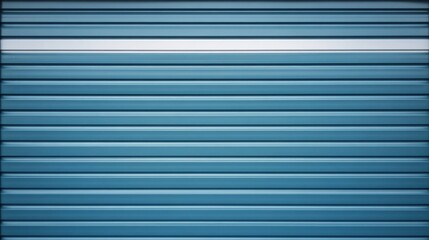 Obraz premium Striking Blue Metal Facade with Horizontal Lines