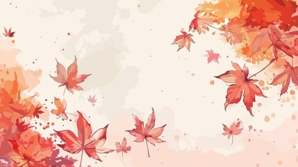 Vibrant Autumn Watercolor Set - Hand Drawn Colorful Leaves and Foliage
