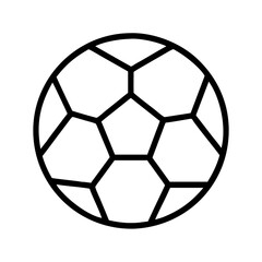 Obraz premium soccer ball icon, soccer ball line art - simple line art of soccer ball, perfect for soccer ball logos and icons and themed design 