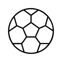Fototapeta premium soccer ball icon, soccer ball line art - simple line art of soccer ball, perfect for soccer ball logos and icons and themed design 