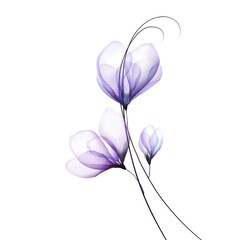 Naklejka premium Flowers background illustration art watercolor print art 