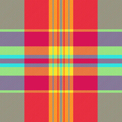Vibrant diagonal plaid pattern in bold, summery colors. Perfect for textile designs, website backgrounds, or fashion illustrations.  The bright, cheerful design offers a fresh and energetic aesthetic.