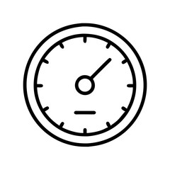 speed clock icon, speed clock line art - simple line art of speed clock, perfect for speed clock logos and icons and themed design 