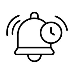 subscriber alarm icon, subscriber alarm line art - simple line art of subscriber alarm, perfect for subscriber alarm logos and icons and themed design 