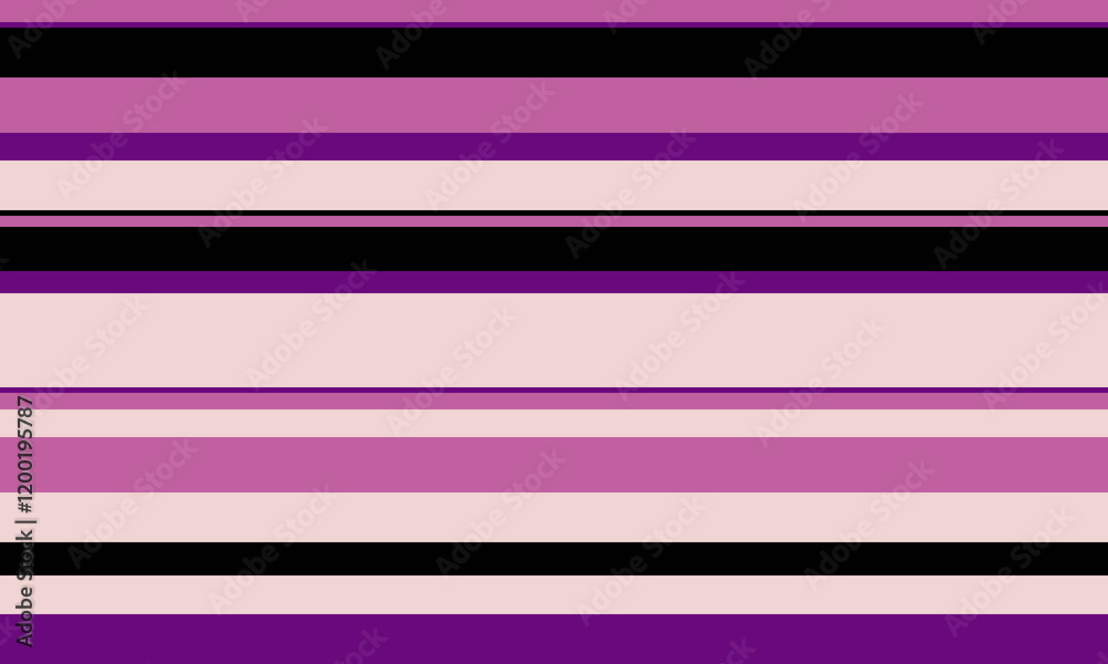 Aufkleber geometric stripes seamless vector pattern with horizontal lines in varied colours, creating an abstr