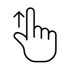 symbol of finger up icon, symbol of finger up line art - simple line art of symbol of finger up, perfect for symbol of finger up logos and icons and themed design 