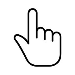 symbol of finger up icon, symbol of finger up line art - simple line art of symbol of finger up, perfect for symbol of finger up logos and icons and themed design 